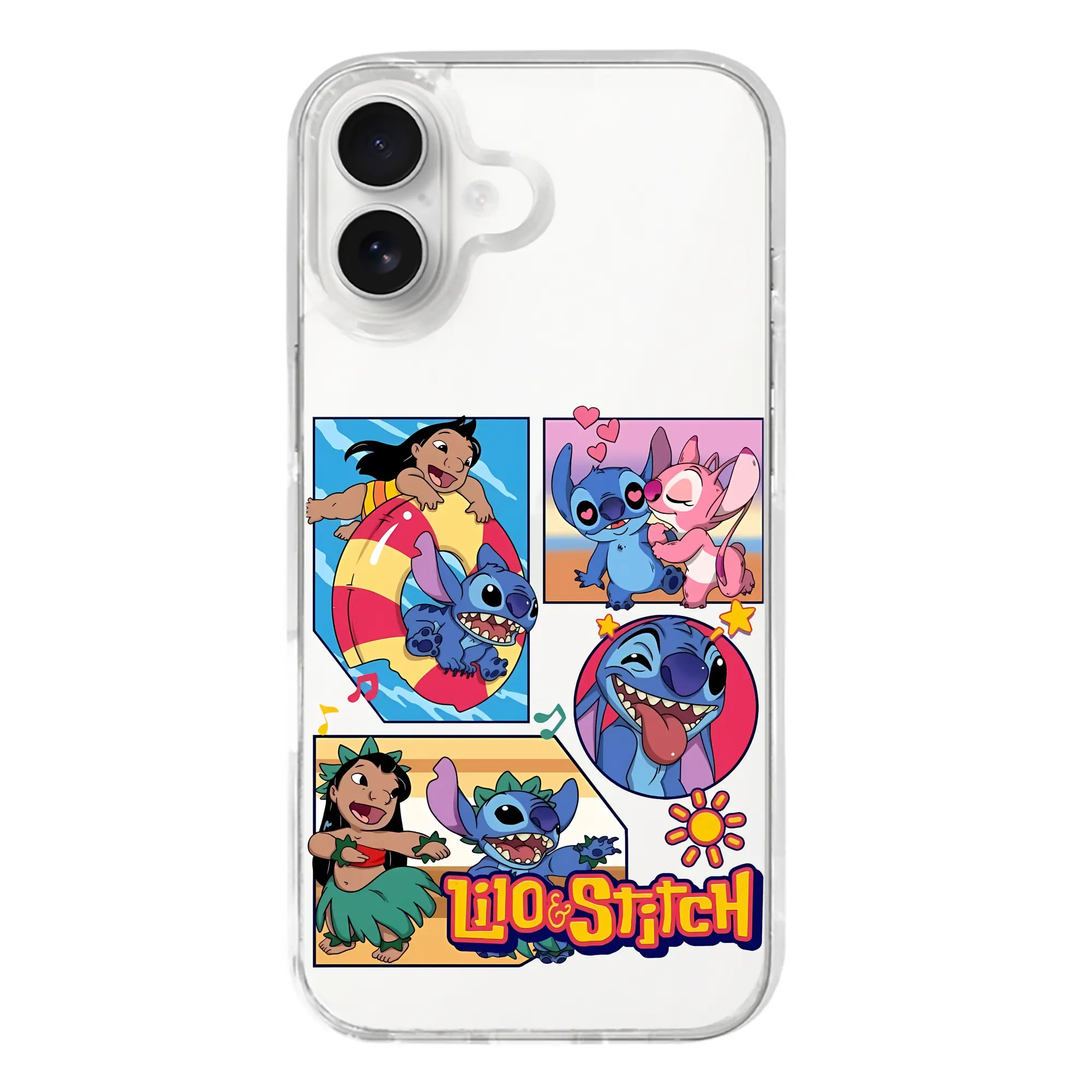 リロ＆スティッチ グッズ スティッチ - iPhone 17シリーズ 透明スマホケース – 薄型・耐衝撃・精密フィット保護カバー